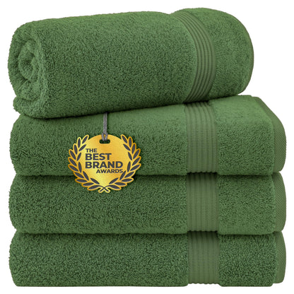 Cotton Paradise 100% Cotton Turkish Towel Set, Soft Absorbent Quick Dry, 6 Piece Towel Set, Beige