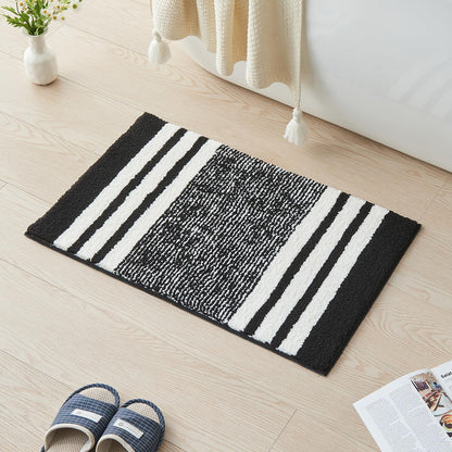 CozeCube Navy Blue Bath Mat 24"x16" Non Slip Washable Rug