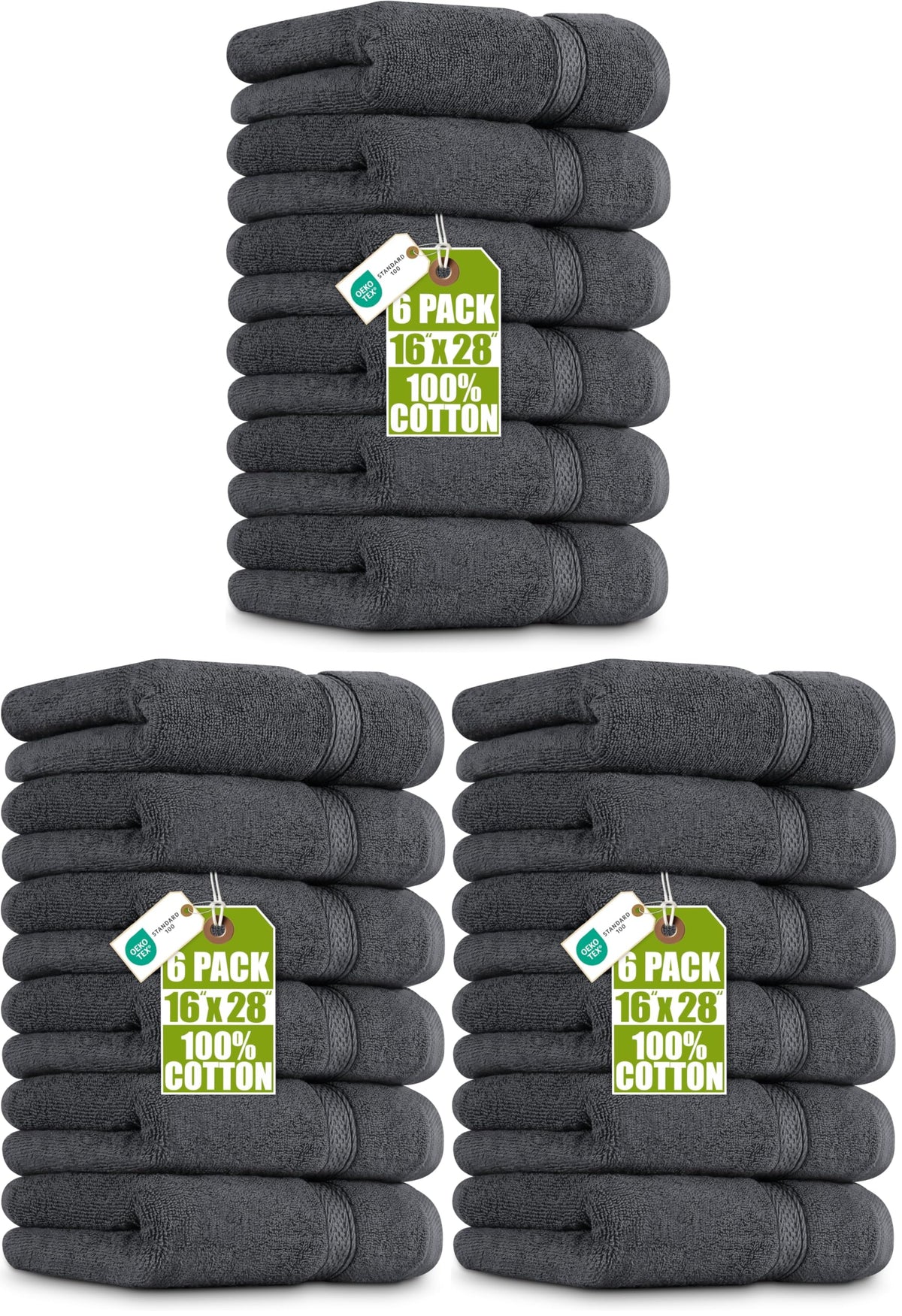 Utopia Towels 6 Pack Premium Hand Towels, 16x28 in, 600 GSM Cotton, Navy