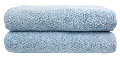 Everplush Diamond Jacquard 6 Pieces Bath Towel Set, Luxury Super Soft Oversized Towels, Highly Absorbent Diamond Jacquard Quick Dry Bath Towel for Bathroom Navy Blue Towel Set