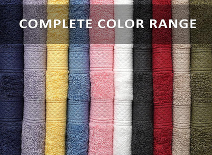ZUPERIA Classic Hand Towels Pack of 10 (16 x 28 Inches) 100% Ring Spun Cotton Light Weight & Super Absorbent, Fast Drying Hand Towels for Bathroom, Hotels, Travel and Spa (Assorted)