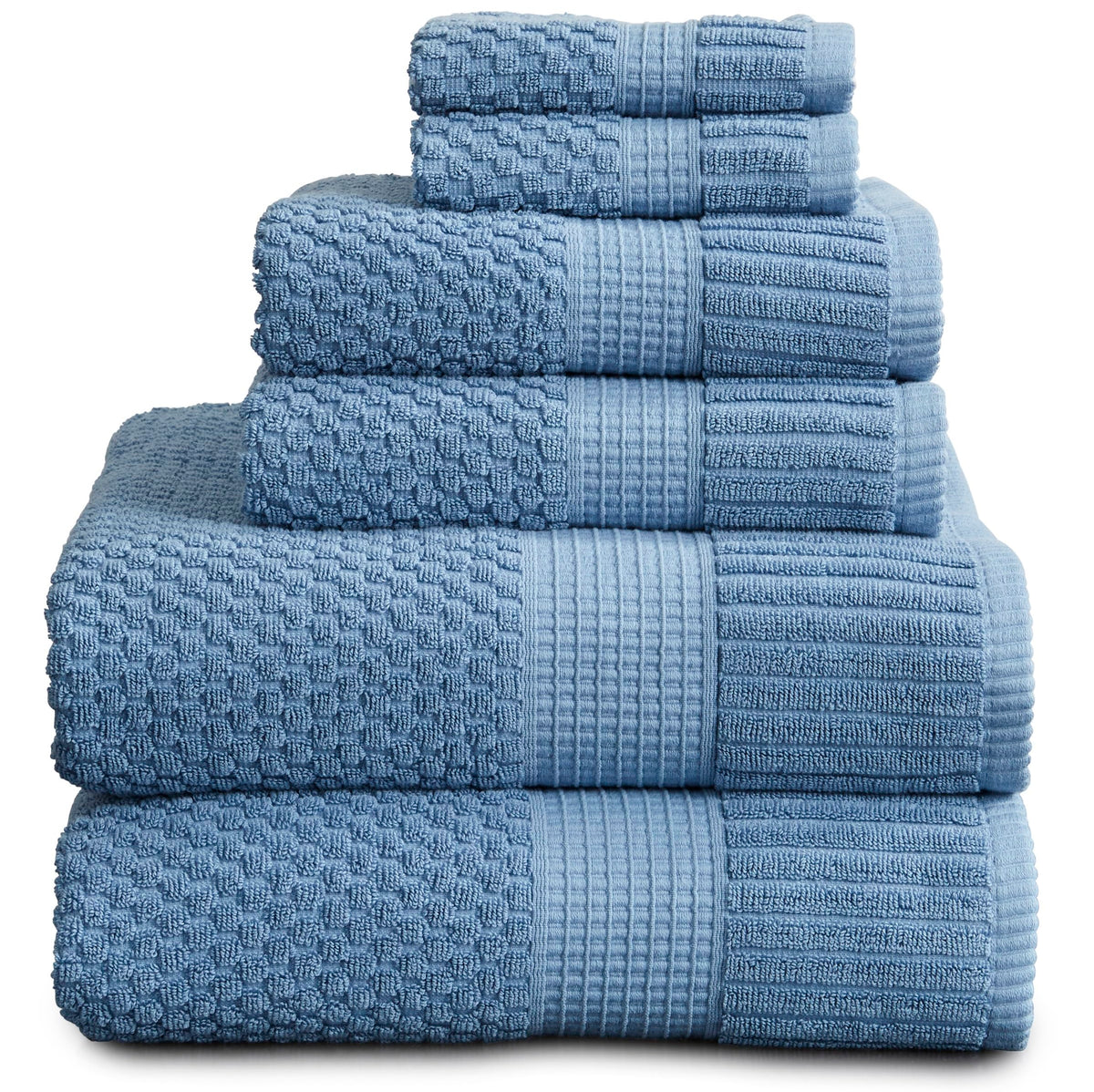 NY Loft 100% Cotton 4-Pack Bath Towel Set | White | Oeko-TEX | Quick-Dry