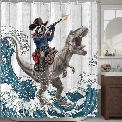 Accnicc Cute Cat Shower Curtain Funny Fun Cool Cats Monet Shower Curtains for Bathroom Water Lilies Waterproof Fabric Bath Curtain Decor 72 X 72 Inch