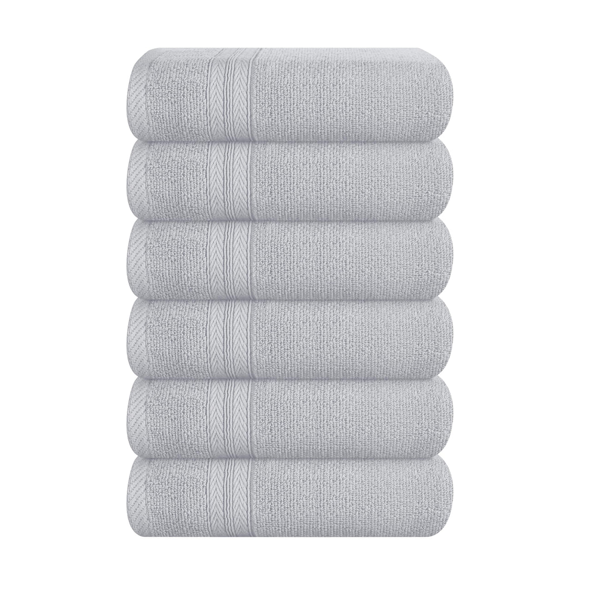 BOUTIQUO Navy Blue Towel Set - 8 Piece Bathroom Towel Set - 100% Ring Spun Cotton, 2 Bath Towel 27x54, 2 Hand Towel 16x28, 4 Washcloth 13x13 - Ultra Soft Highly Absorbent