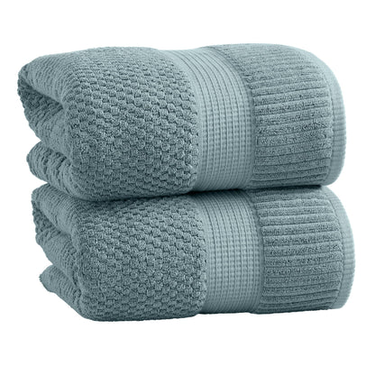 NY Loft 100% Cotton 4-Pack Bath Towel Set | White | Oeko-TEX | Quick-Dry