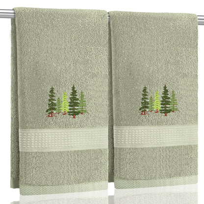 SmoothNovelty 2 Pcs Butterfly Hand Towels Purple Bathroom Decor 14x29 Inch