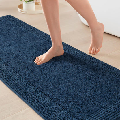 Madison Park Splendor Reversible 100% Cotton Bath Rug, 21 x 34, White