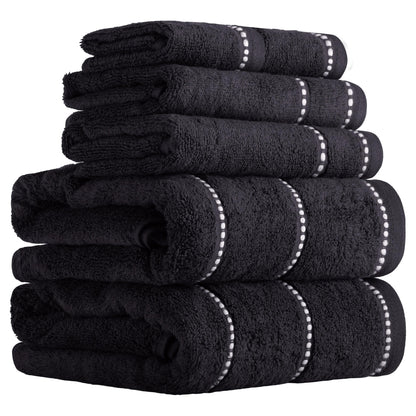 Lavish Home Bathroom Towels Set, Bathroom Accessories, Taupe, Set of 6
