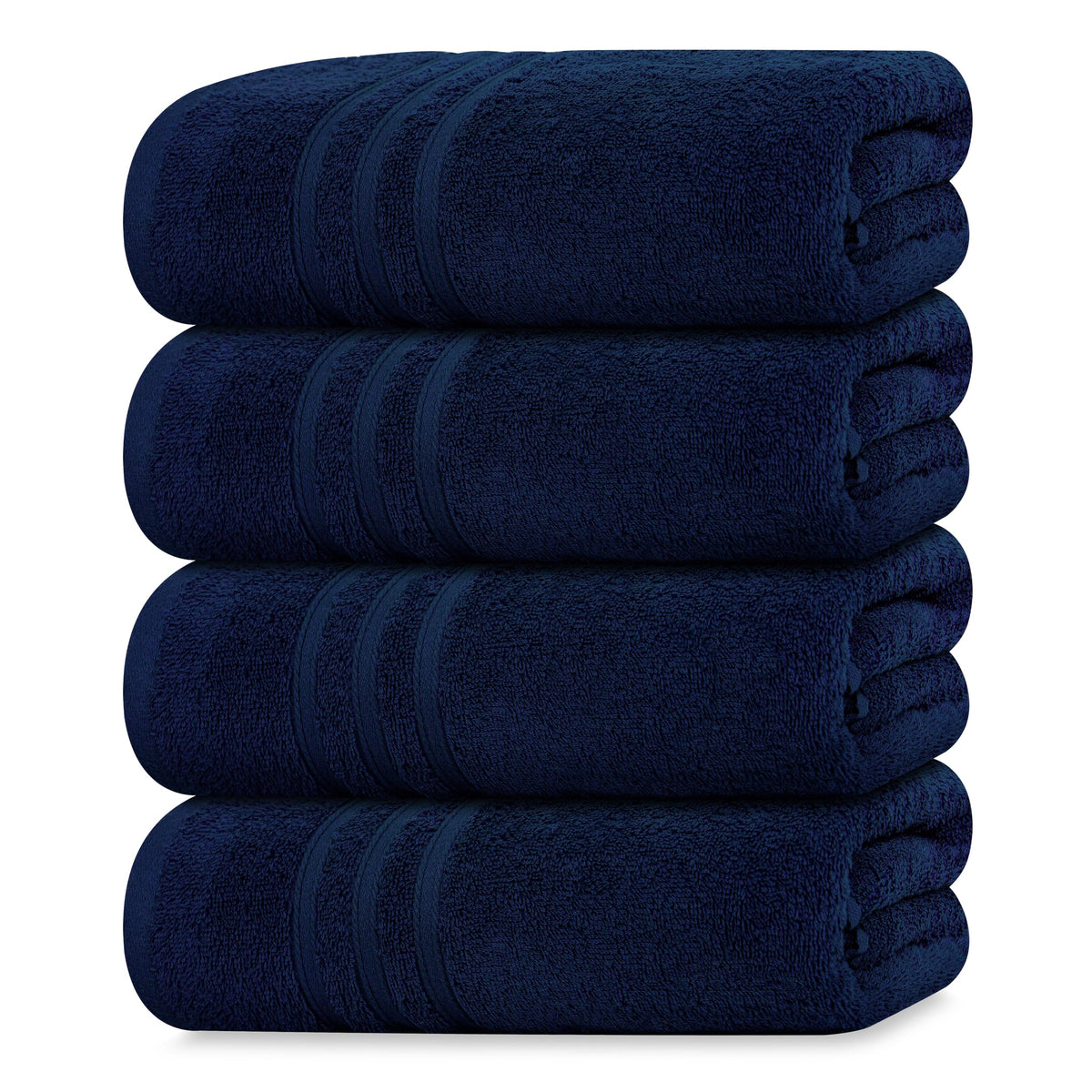 Tens Towels 4 Piece Bath Towels 27x54 Inches, Sky Blue