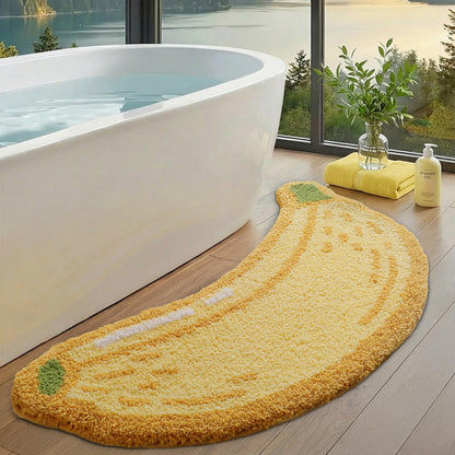 LUMI Flower Bathroom Rug, Absorbent Non Slip Bath Mat, 20"x32", Pink Flower