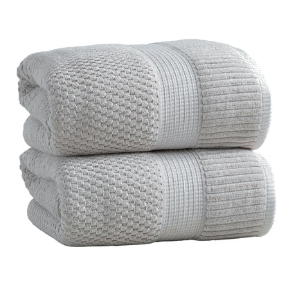 NY Loft 100% Cotton 4-Pack Bath Towel Set | White | Oeko-TEX | Quick-Dry