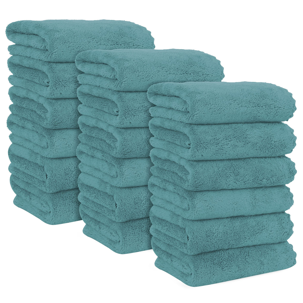 MOONQUEEN 6 Pack Premium Hand Towels - Quick Drying - Microfiber Coral Velvet Highly Absorbent Towels - Multipurpose Use as Hotel, Bathroom, Shower, Spa, Hand Towel 16 x 28 inches (Brown)