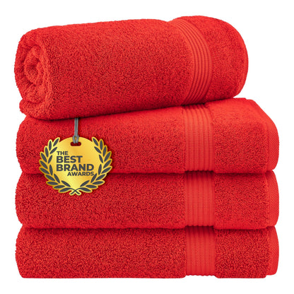 Cotton Paradise 100% Cotton Turkish Towel Set, Soft Absorbent Quick Dry, 6 Piece Towel Set, Beige