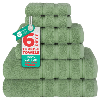 American Soft Linen 100% Cotton Luxury Turkish Towels, 4 PC Bath Towel Set