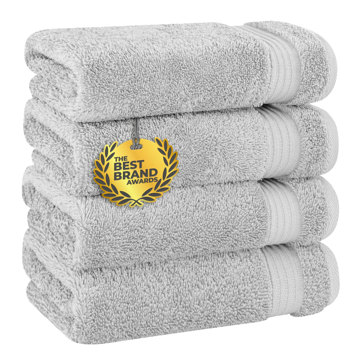 Cotton Paradise 100% Cotton Turkish Towel Set, Soft Absorbent Quick Dry, 6 Piece Towel Set, Beige