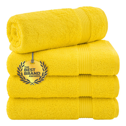 Cotton Paradise 100% Cotton Turkish Towel Set, Soft Absorbent Quick Dry, 6 Piece Towel Set, Beige
