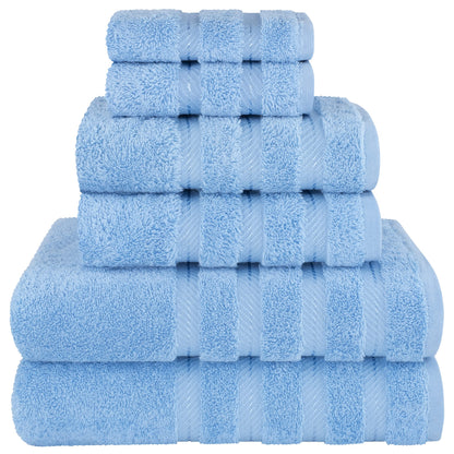 American Soft Linen 100% Cotton Luxury Turkish Towels, 6 Piece Towel Set