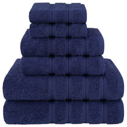 American Soft Linen 100% Cotton Luxury Turkish Towels, 6 Piece Towel Set