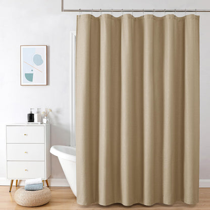 OVZME Berry Cute Shower Curtain, Embossed Textured Fabric Shower Curtain for Bathroom - Soft Cloth & Hotel Spa Luxury, Water Repellent, Machine Washable Shower Curtain, 72X72, Glacier Blue