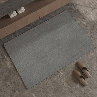 Mecko Bath Mat 16"x24",Ultra Thin Bathroom Rug fit Under Door Light Blue