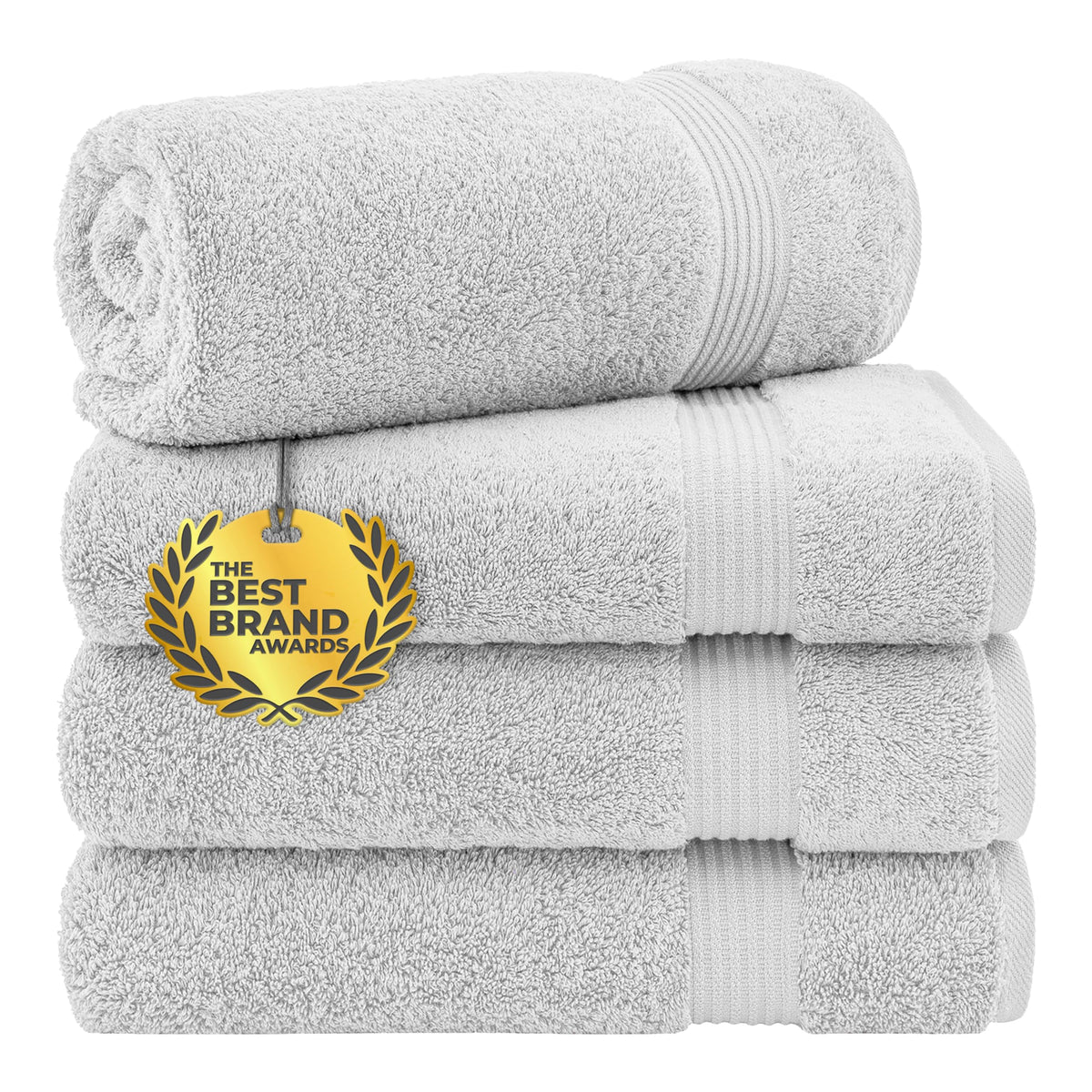 Cotton Paradise 100% Cotton Turkish Towel Set, Soft Absorbent Quick Dry, 6 Piece Towel Set, Beige