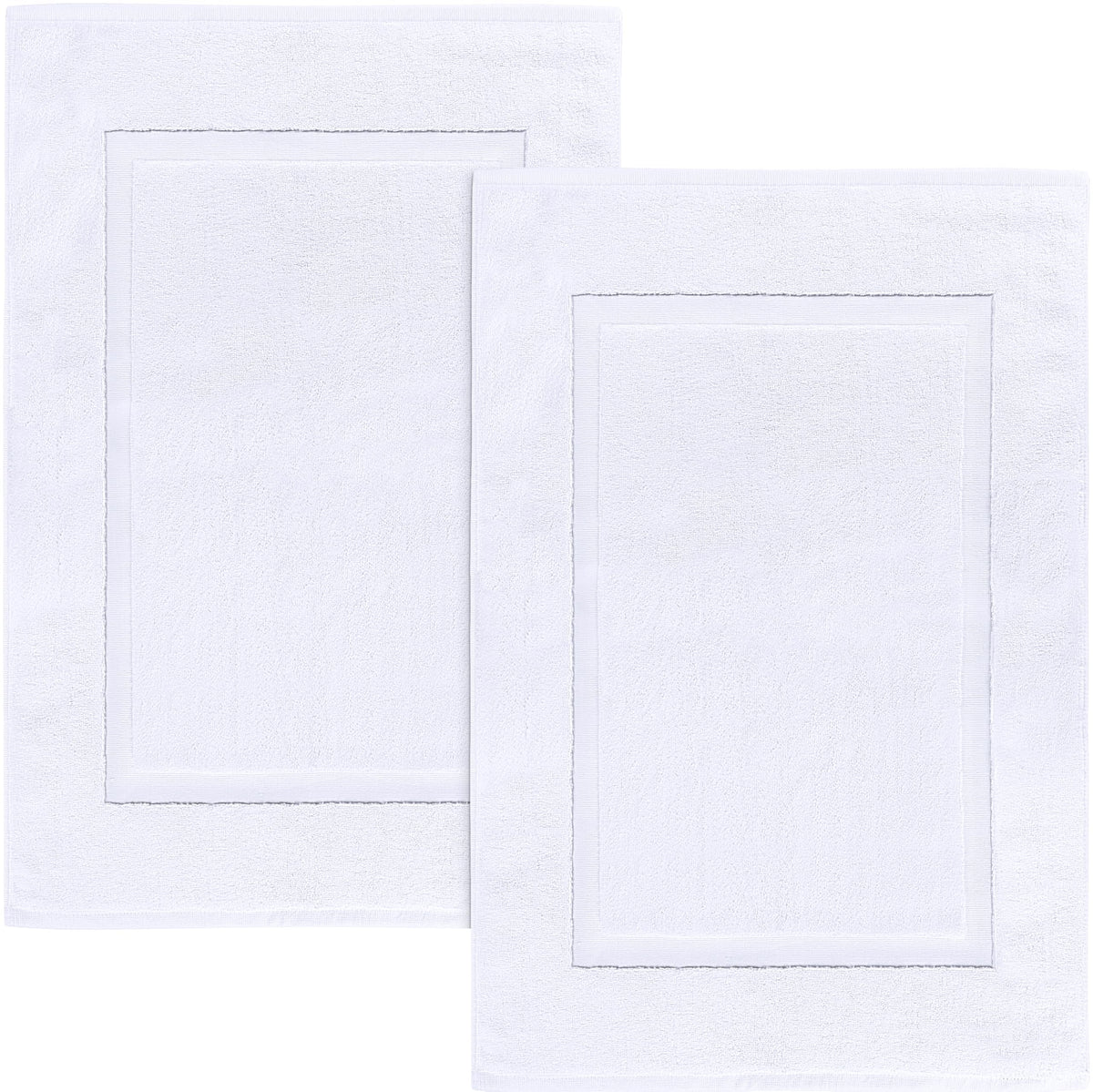 Utopia Towels Cotton Bath Mat, 21x34 in, 2 Pack, Black