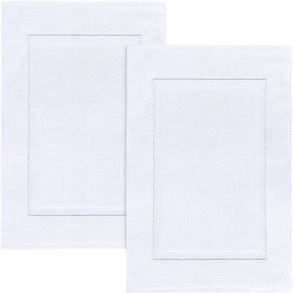 Utopia Towels Cotton Bath Mat, 21x34 in, 2 Pack, Black
