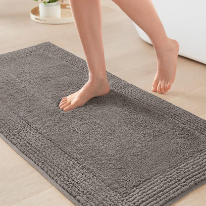 Madison Park Splendor Reversible 100% Cotton Bath Rug, 21 x 34, White