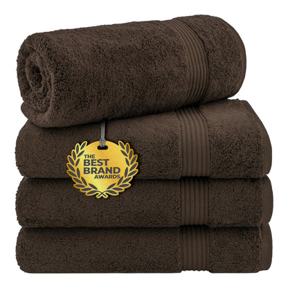 Cotton Paradise 100% Cotton Turkish Towel Set, Soft Absorbent Quick Dry, 6 Piece Towel Set, Beige