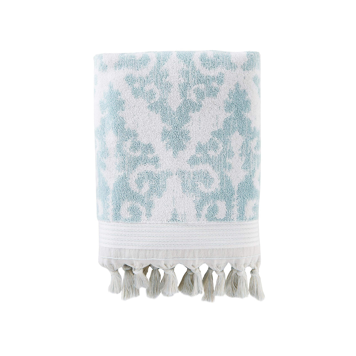 SKL Home Mirage Fringe Hand Towel Set-2pc, 100% Turkish Cotton, Taupe