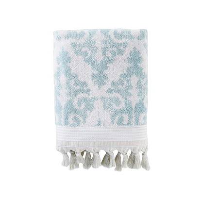 SKL Home Mirage Fringe Hand Towel Set-2pc, 100% Turkish Cotton, Taupe
