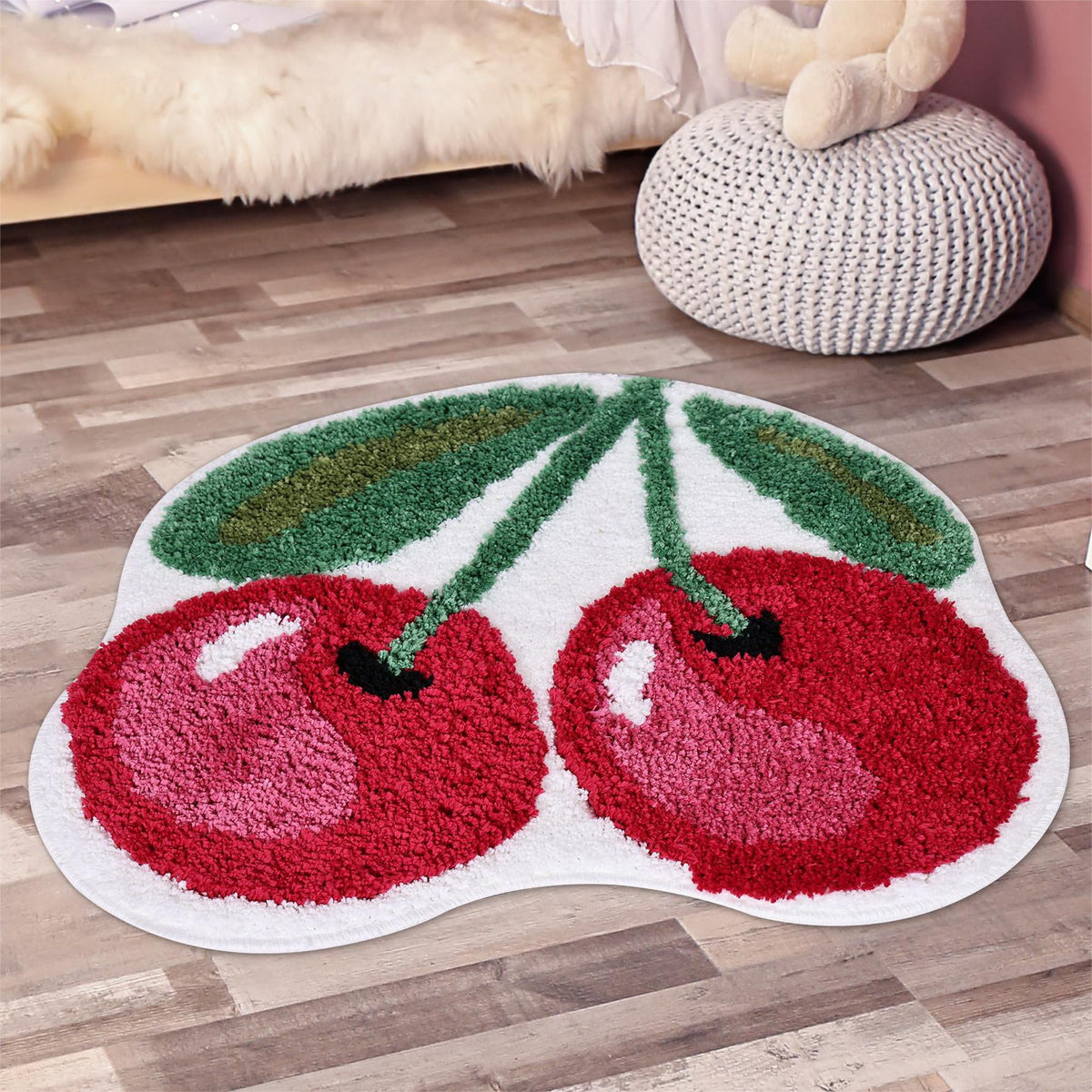 FROZZUR Bath Mat Papaya Non Slip Cute Fun for Bathroom Fruit Bath Mat Luxury Absorbent Shower Rug Washable