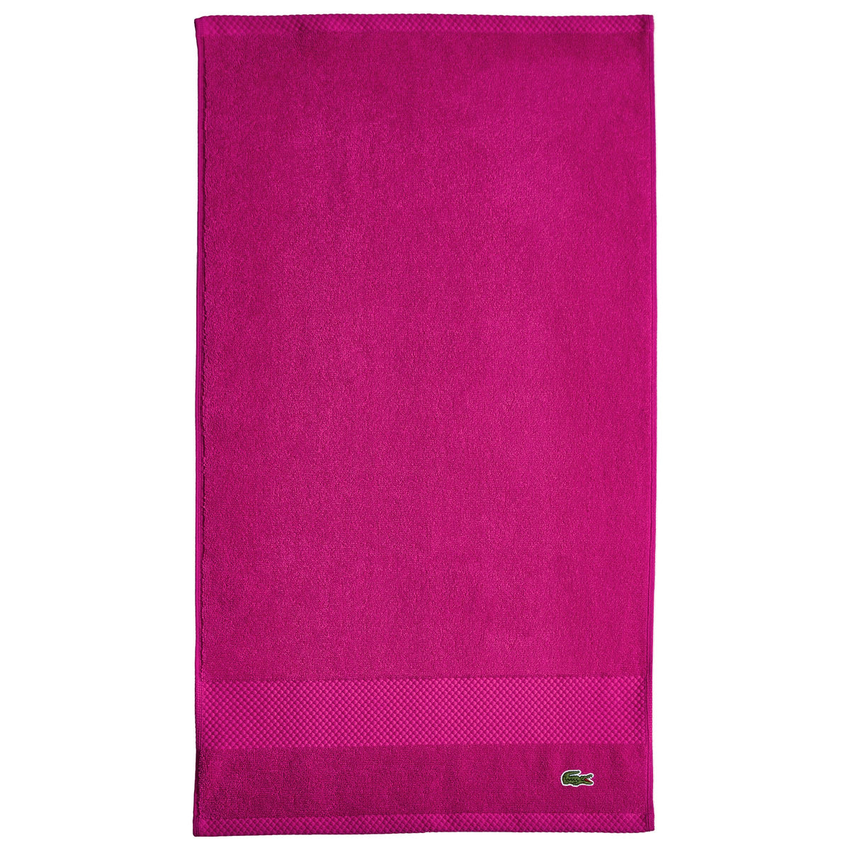 Lacoste Heritage 100% Supima Cotton Bath Towel 30" x 54", White