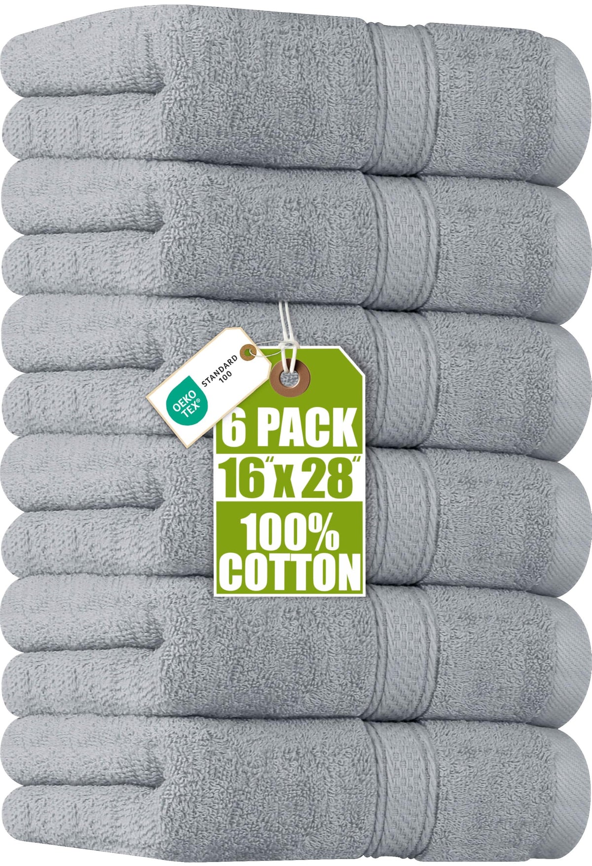 Utopia Towels 6 Pack Premium Hand Towels, 16x28 in, 600 GSM Cotton, Navy