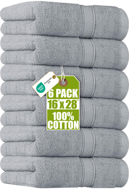 Utopia Towels 6 Pack Premium Hand Towels, 16x28 in, 600 GSM Cotton, Navy