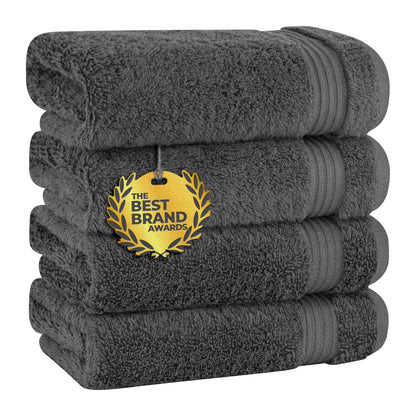 Cotton Paradise 100% Cotton Turkish Towel Set, Soft Absorbent Quick Dry, 6 Piece Towel Set, Beige