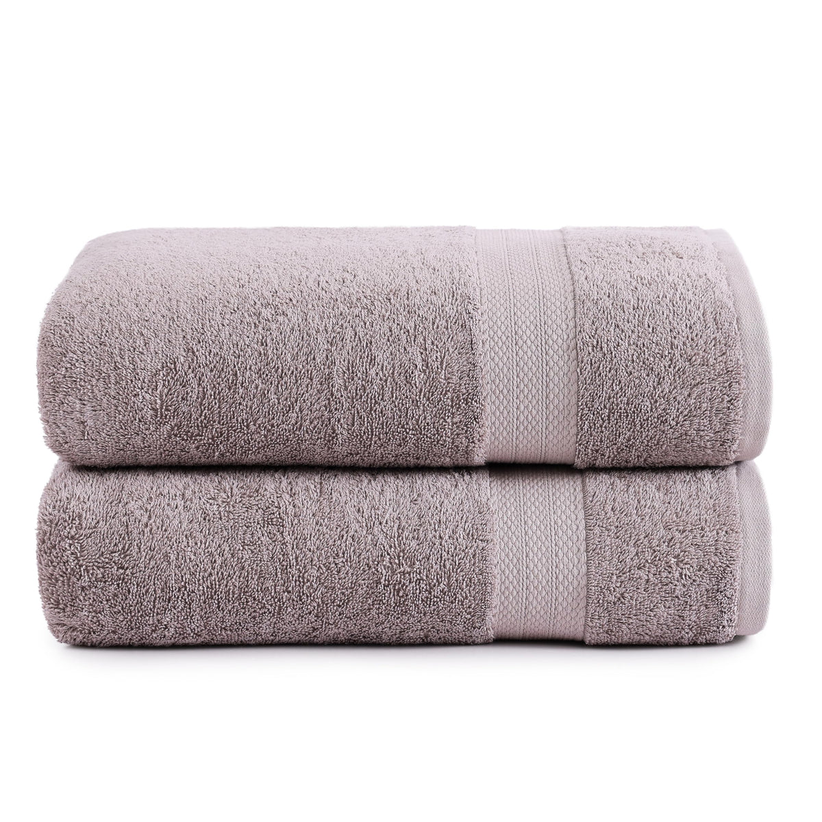 LANE LINEN 100% Cotton Bath Towels Set - 24 PCs - Durable, Quick Dry, Super Soft & Highly Absorbent - 4 Bath, 4 Fingertip, 6 Hand Towels, 8 Washcloths, 2 Bath Sheets - Perfect Family Set - Cool Grey
