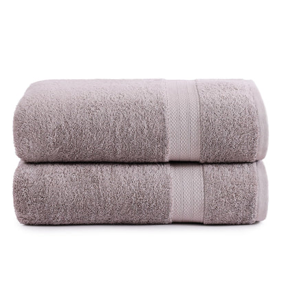LANE LINEN 100% Cotton Bath Towels Set - 24 PCs - Durable, Quick Dry, Super Soft & Highly Absorbent - 4 Bath, 4 Fingertip, 6 Hand Towels, 8 Washcloths, 2 Bath Sheets - Perfect Family Set - Cool Grey