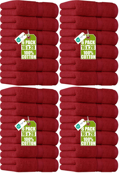 Utopia Towels 6 Pack Premium Hand Towels, 16x28 in, 600 GSM Cotton, Navy