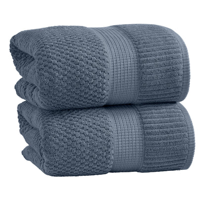 NY Loft 100% Cotton 4-Pack Bath Towel Set | White | Oeko-TEX | Quick-Dry