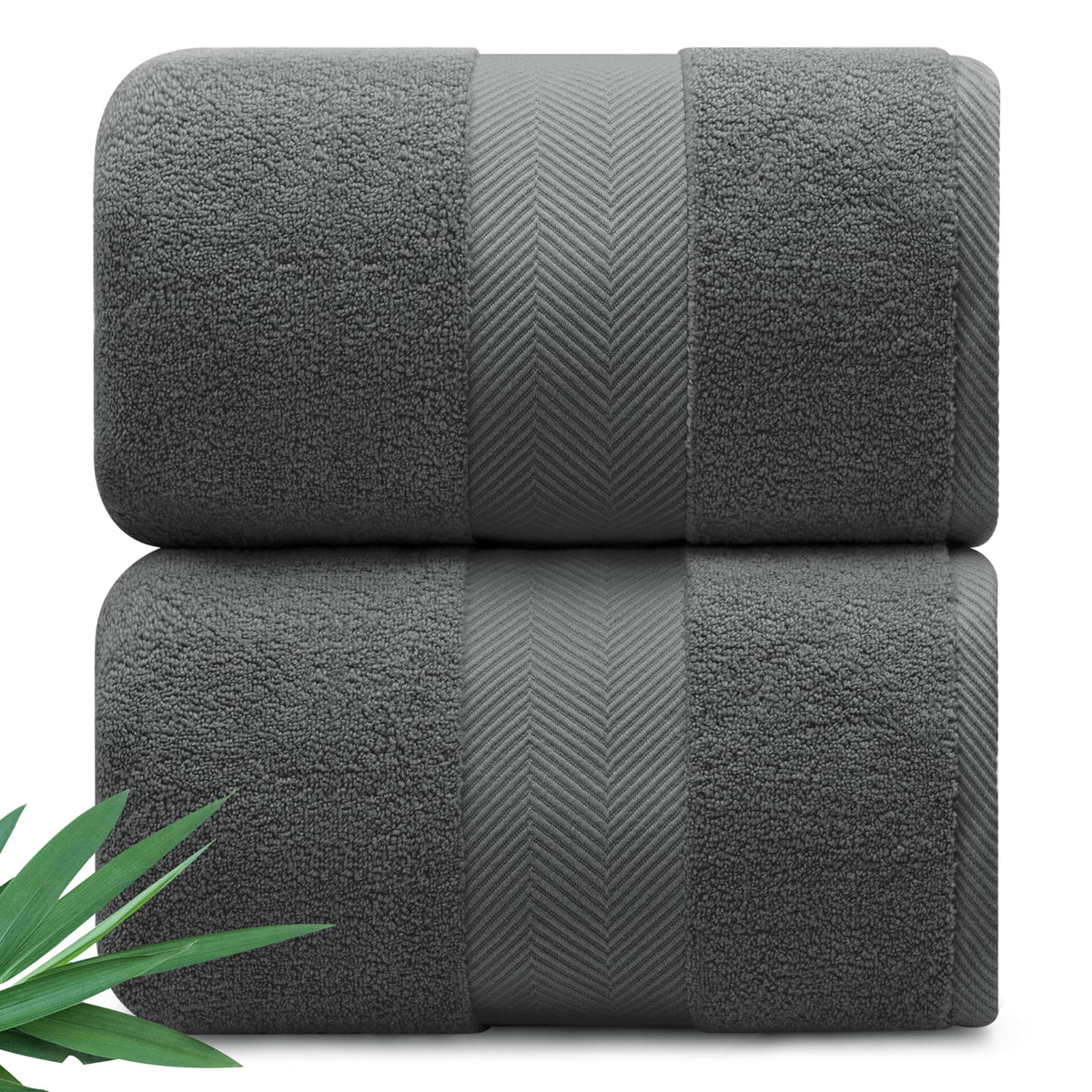 Alusa Home Ultra Soft & Plush Viscose from Bamboo Bath Towels - 700 GSM Luxury Bath Towels - 6 Piece Set - Super Absorbent & Quick Drying (Eucalyptus Green)