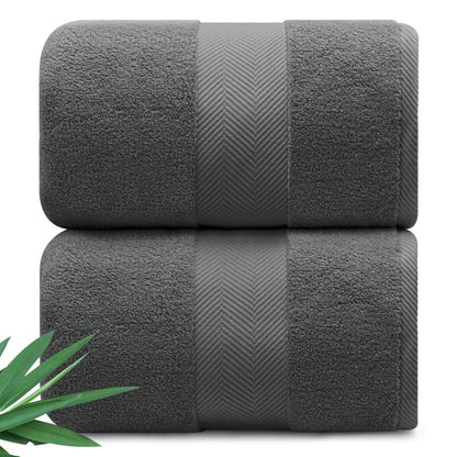 Alusa Home Ultra Soft & Plush Viscose from Bamboo Bath Towels - 700 GSM Luxury Bath Towels - 6 Piece Set - Super Absorbent & Quick Drying (Eucalyptus Green)