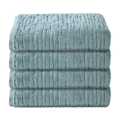 SKL Home CloudSoft Bath Towel Set, 6-Piece, 100% Cotton Luxury, Oatmeal
