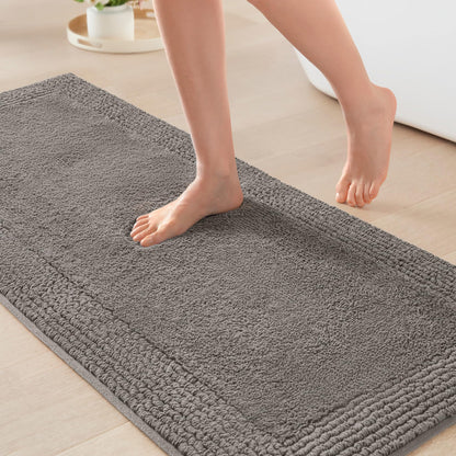 Madison Park Splendor Reversible 100% Cotton Bath Rug, 21 x 34, White