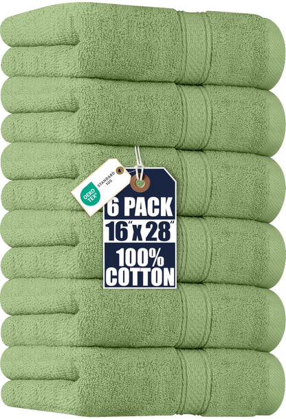 Utopia Towels 6 Pack Premium Hand Towels, 16x28 in, 600 GSM Cotton, Navy