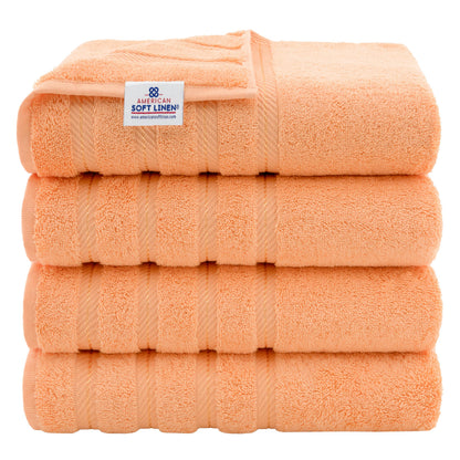 American Soft Linen 100% Cotton Luxury Turkish Towels, 6 Piece Towel Set
