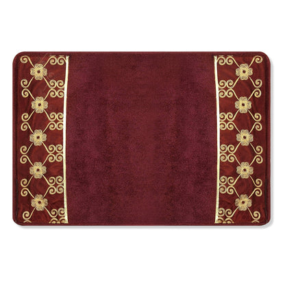 Zahari Home Larrisa Floral Bathroom Rug Luxury Bath Rug Washable Contemporary Decor Beautiful Shower Mat Unique Design Stylish Non Slip Shower Mat Flower Bath Rug Bath Shower Tub Decor