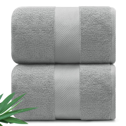 Alusa Home Ultra Soft & Plush Viscose from Bamboo Bath Towels - 700 GSM Luxury Bath Towels - 6 Piece Set - Super Absorbent & Quick Drying (Eucalyptus Green)