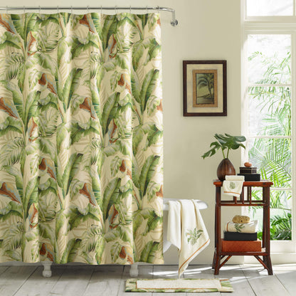 Tommy Bahama - Fabric Shower Curtain, Machine Washable Bathroom Curtain