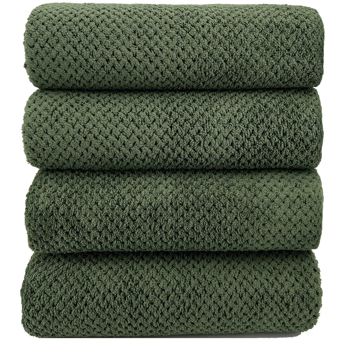 YTYC 29x59 Bath Towels Set,Towels for Bathroom,Olive Green,6-Pieces